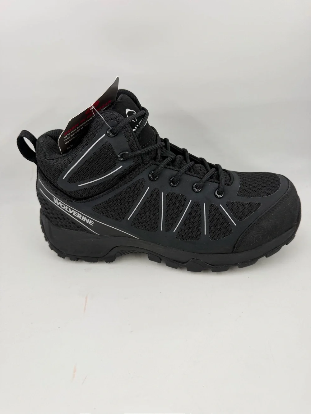 Wolverine Men’s Amherst II -SZ 7- Black CarbonMax Composite Toe Work Boots